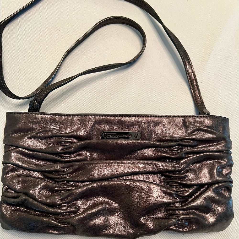 Michael Kors Metallic Black Crossbody Bag